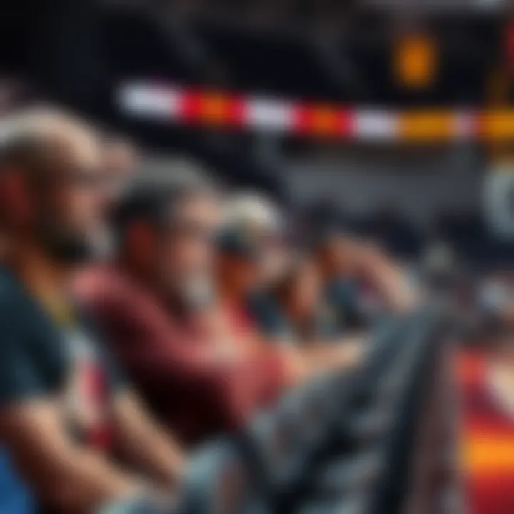 Fans showing disappointment after a player records only one assist and one rebound during a game