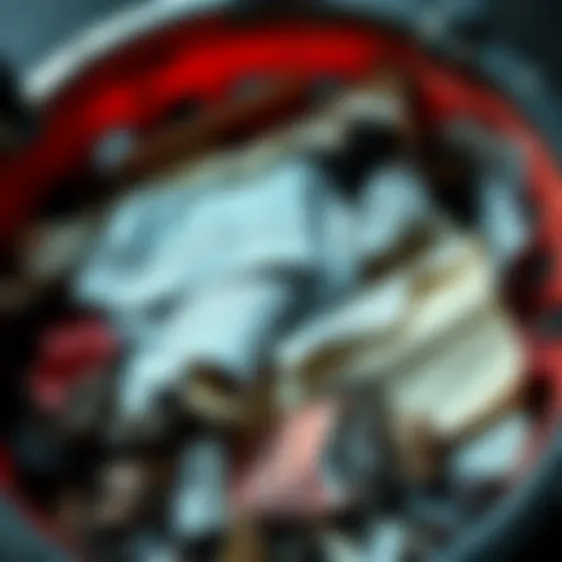 A crumpled script lies in a trash bin, surrounded by crumpled papers and refuse, hinting at its mysterious past.