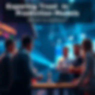 Group of people discussing the reliability of prediction models like AgentMMA and BoutPredict