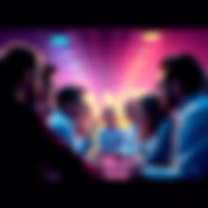 People sharing opinions in a lively online forum