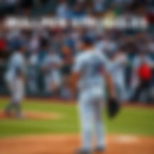 Los Angeles Dodgers players show frustration after another 9th inning loss, with a pitcher looking disappointed on the mound.