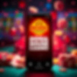 A phone showing the Dogg House Casino app with a bright 100% deposit match banner and symbols of casino games like slots and cards.