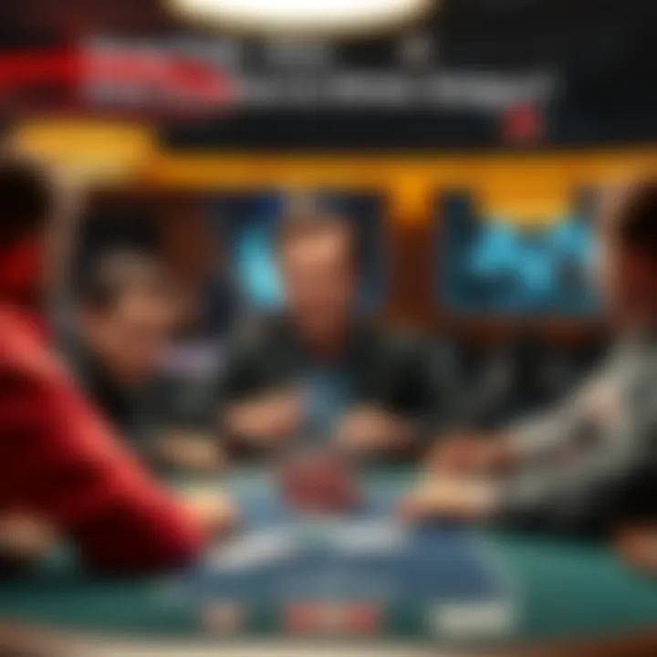 Doug Polk speaking about Independent Chip Model in poker, challenging common strategies at a poker table with players listening attentively