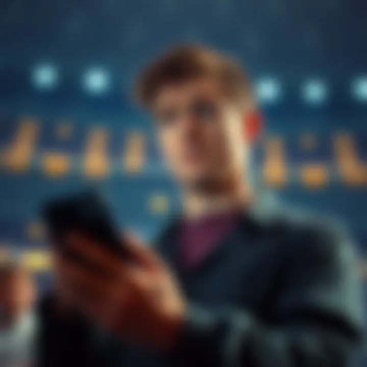 A person looking puzzled while checking betting odds on a mobile device, reflecting the confusion about DraftKings' money line statement.