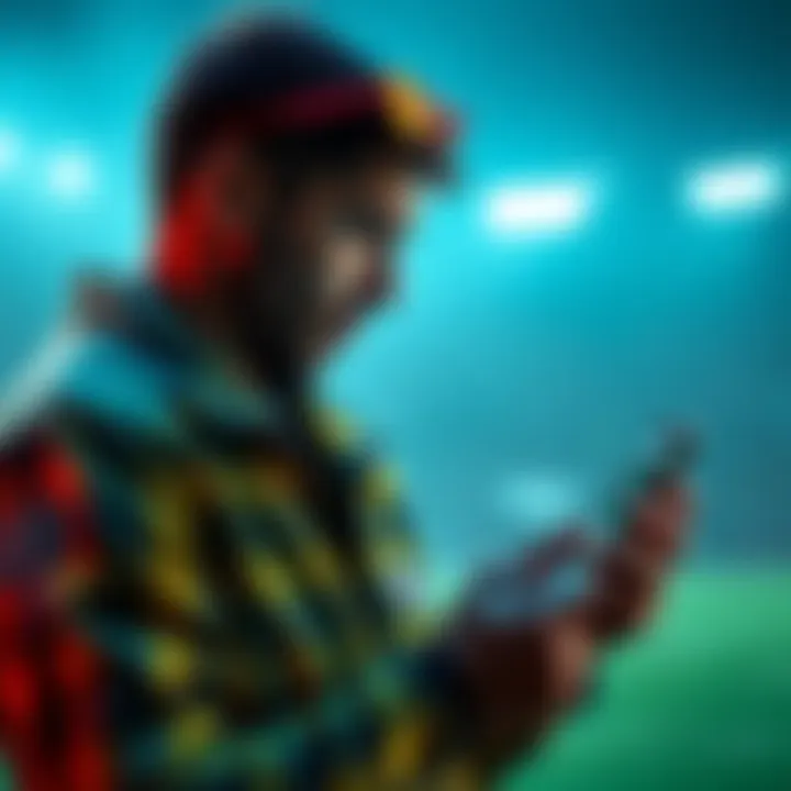 DraftKings Bets and Player Injury A person checking DraftKings app for updates on player injuries before placing a bet