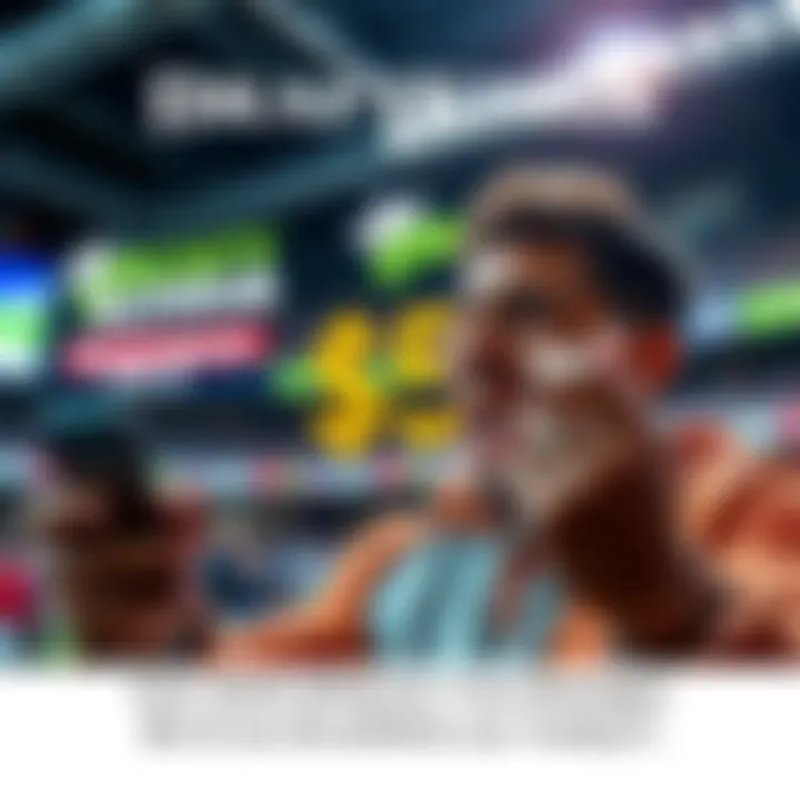 A person shows excitement while placing a wager on a DraftKings app, with a graphic showing a $50 bonus offer in the background.