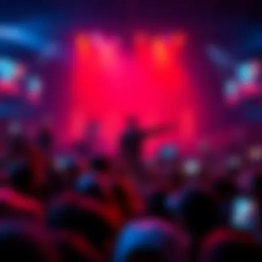 Drake performing during his first live stream event with fans watching eagerly online