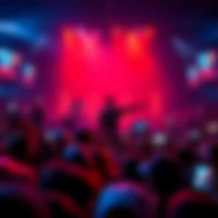 Drake performing during his first live stream event with fans watching eagerly online