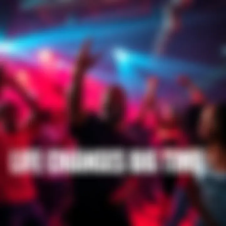 A lively scene of people dancing and engaging with drill music, showcasing the genre's energy and community impact.