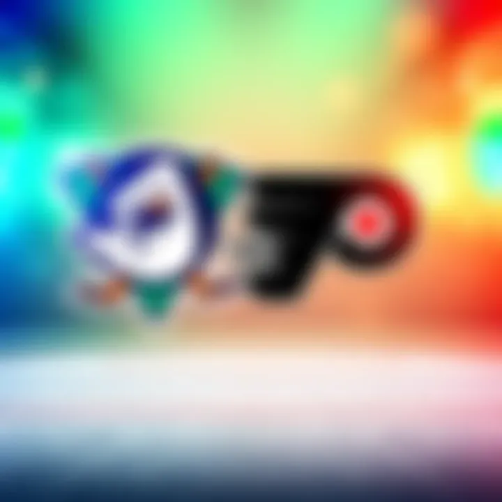 Ducks vs Flyers Betting A graphic showing Ducks and Flyers logos with betting odds