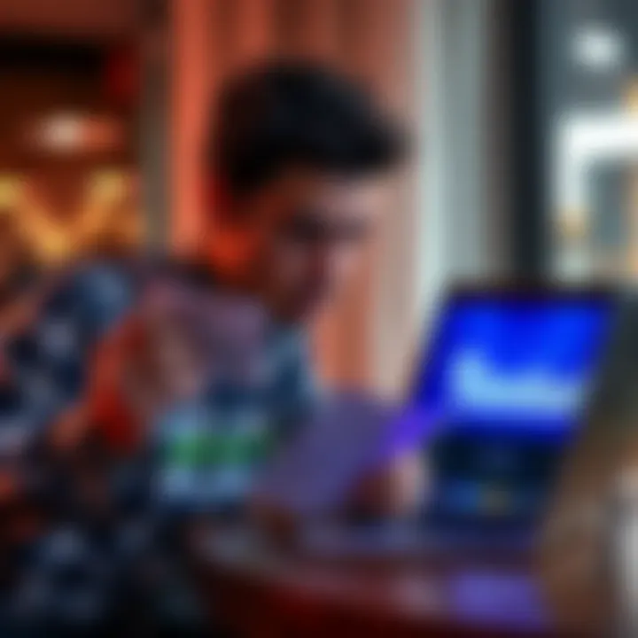 Dulgarian Betting Situation A person checking their betting slips with a concerned expression, alongside a laptop displaying DraftKings and FanDuel logos.