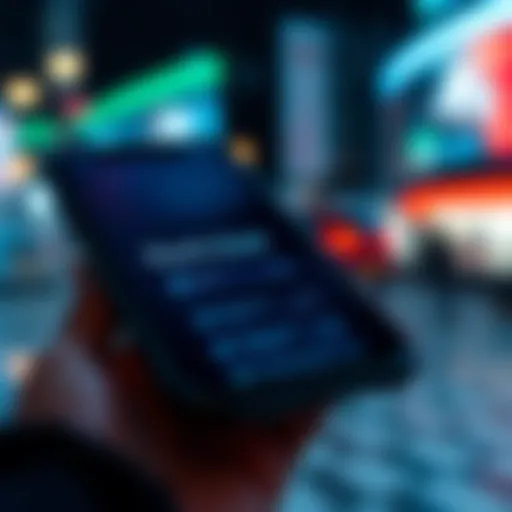 A close-up view of a smartphone screen showing the Early Exit tab easily accessible on the home page