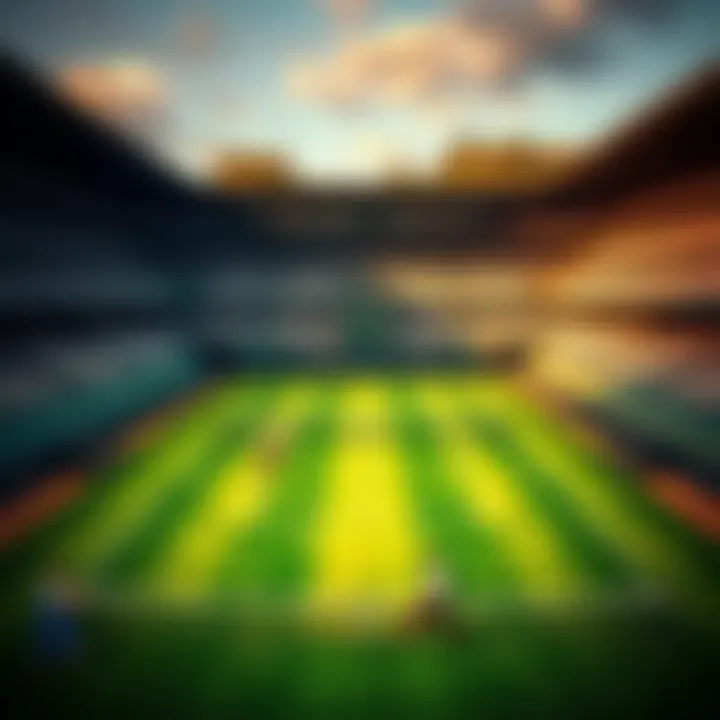 A historic view of a grass tennis court from the early days of the sport, with players in traditional attire practicing