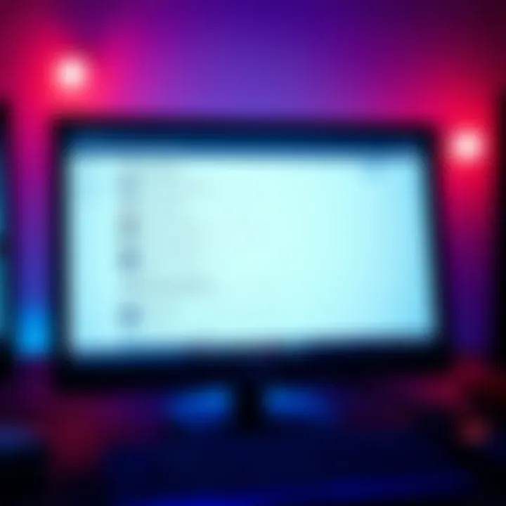 Email Notifications An empty inbox on a computer screen showing a lack of email updates