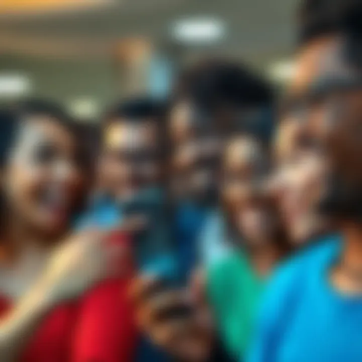 A group of people showing various emotional expressions during a conversation, highlighting the importance of communication in relationships.