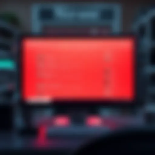A computer screen displaying empty forums with no discussion posts, symbolizing the lack of evidence for claims made.