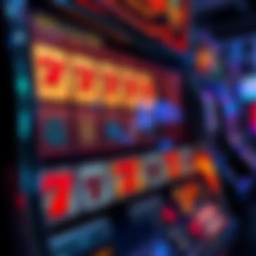 A slot machine with all symbols showing no wins, indicating a draw in the game.