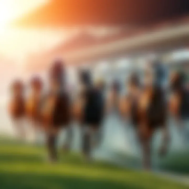 Final lineup of 19 horses for the Epsom Derby 2025 in a racing scene
