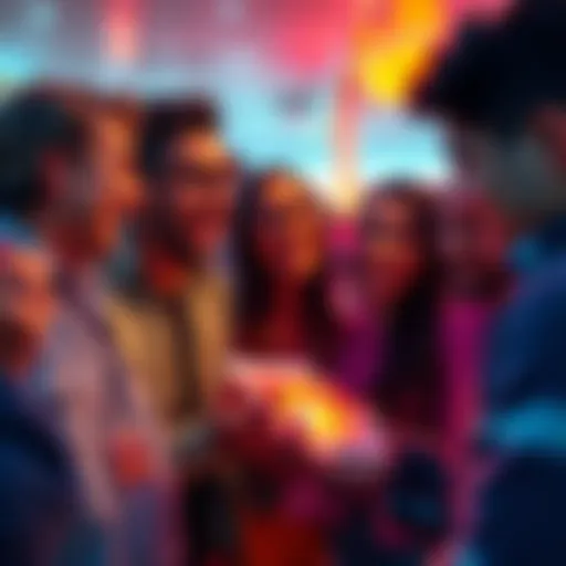 Group of people talking enthusiastically about a hidden gem related to $1 Snakes