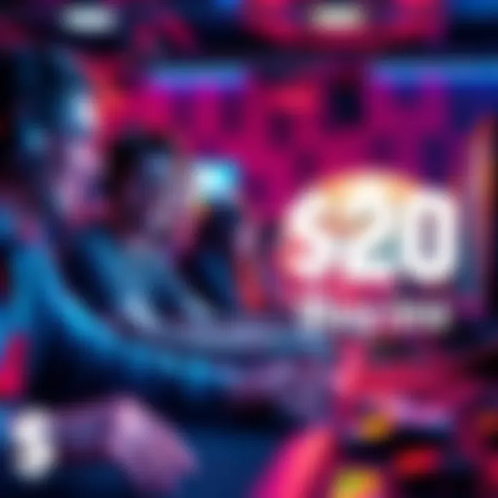 Exciting $20 Buy-In Event Participants enjoying a competitive $20 buy-in gaming event with lively atmosphere and engaging gameplay