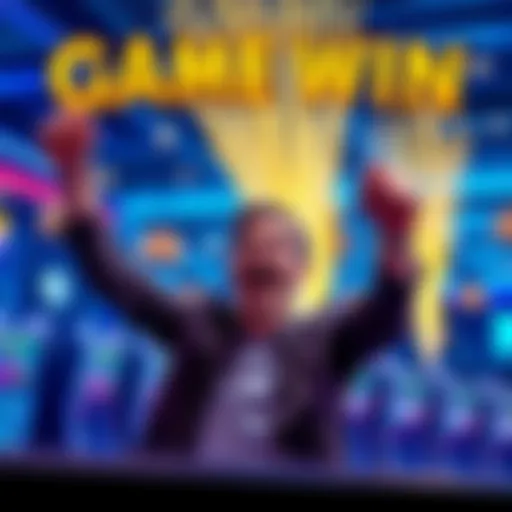 Player celebrating a big win from a small bet during a fun bonus round of a new game