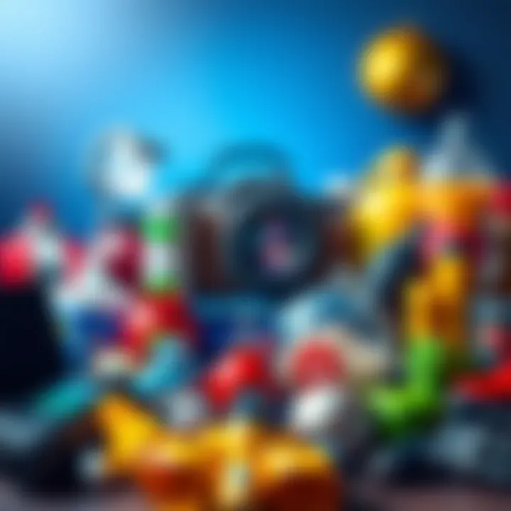 Exciting New Pick A collection of diverse items representing a new exciting pick, arranged to showcase their appeal.