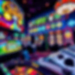 A colorful display of various online casino games such as slots and card games, showcasing fun and engaging experiences for beginners.