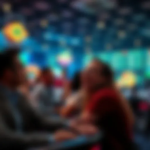 People enjoying live betting and casino games with excitement