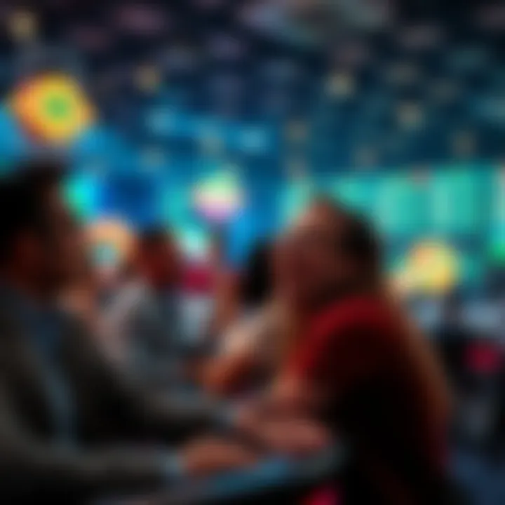 People enjoying live betting and casino games with excitement