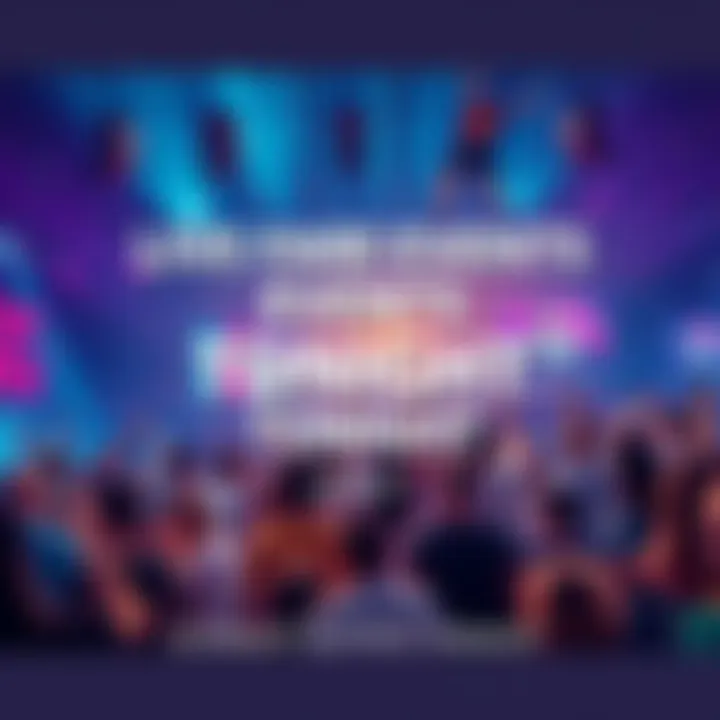 A vibrant scene showcasing various people enjoying different activities like sports, live music, and community gatherings