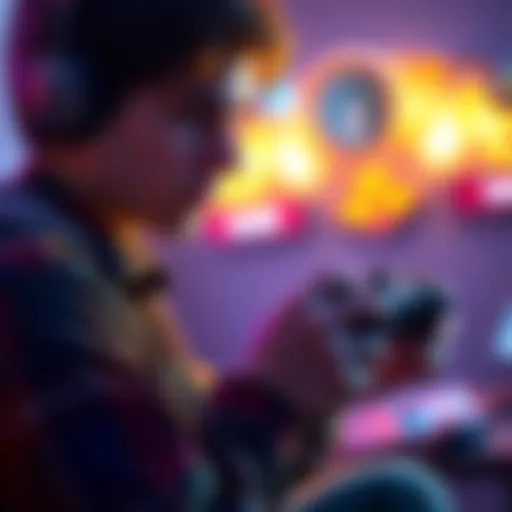 A focused player holding a game controller, preparing to engage in expert-level gameplay.