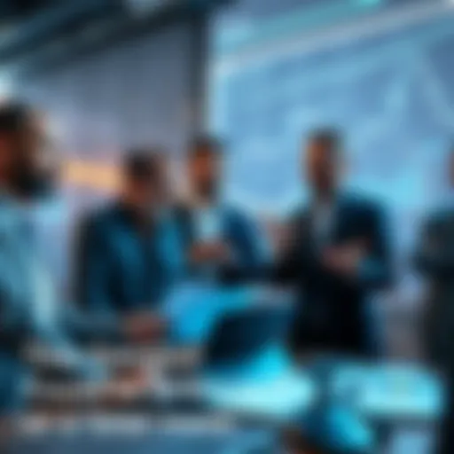 A group of experts analyzing charts and data related to a bold business move