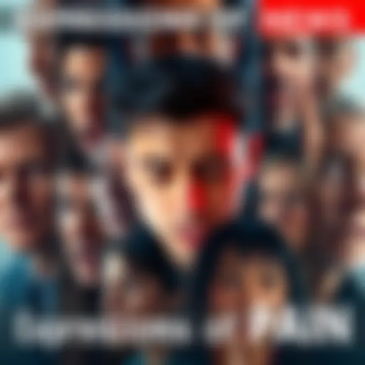 A collage showing different people experiencing various types of pain, including physical and emotional suffering. Each face shows a unique expression reflecting their struggles.