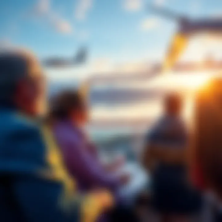 Couple looking at scenic views on an NCL Alaskan cruise ship