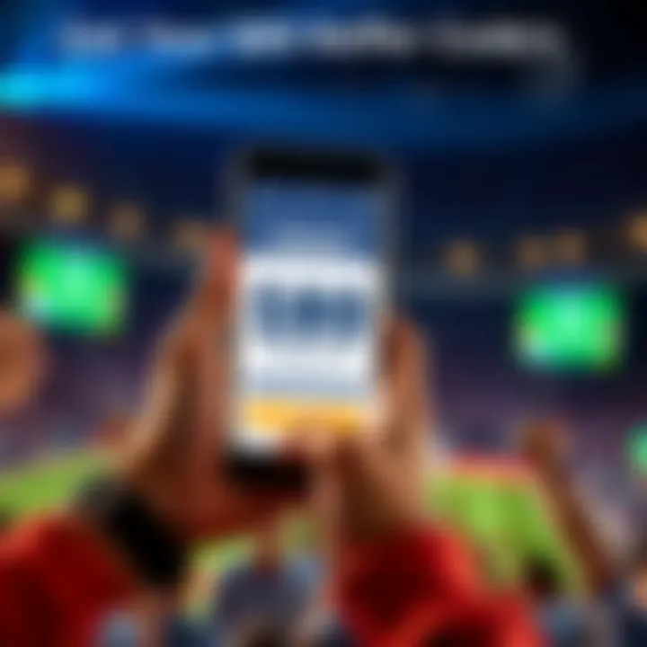 A person excitedly holding a smartphone displaying the Fanatics Sportsbook app with an $80 referral code on the screen.