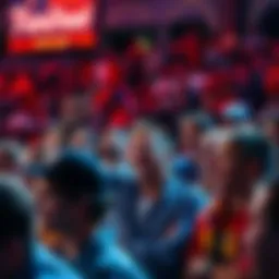 Crowd reacting negatively to FanDuel's launch in Missouri, showing disappointment and disagreement