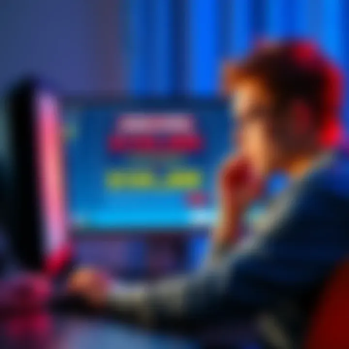 A worried person looking at their computer screen showing a suspended Fanduel account and a zero balance after winning $155,000.