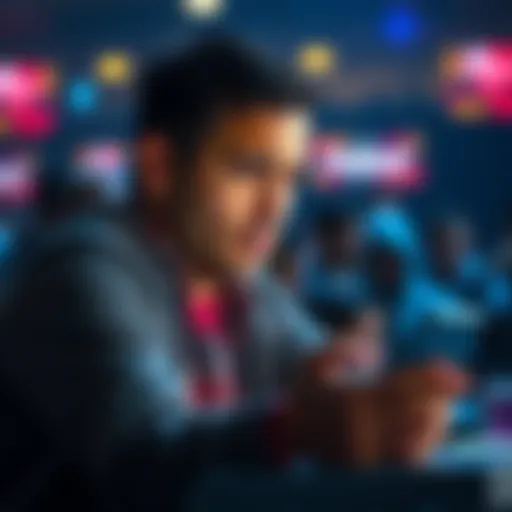 A worried FanDuel customer looking at their phone with concerns about account suspension and winnings