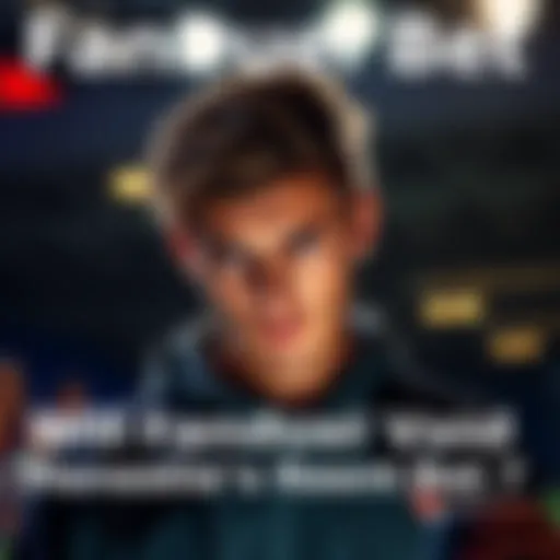 A person looking worried while checking their sports bet on a smartphone with FanDuel logo visible