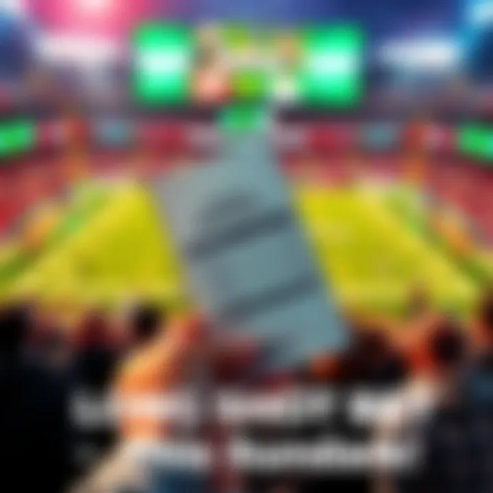 FanDuel Sportsbook Betting Slip A person holding a betting slip from FanDuel Sportsbook with football graphics in the background