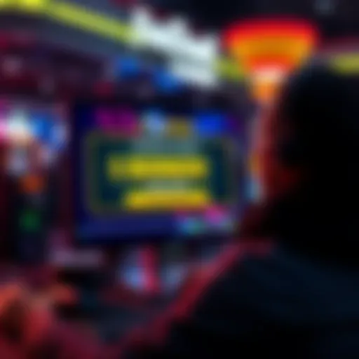 Person looking at a computer screen with FanDuel Casino bonus buy feature open, showing limited winnings