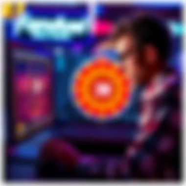 A worried player looking at a computer screen showing zero wins from a $1 spin at Fanduel Casino