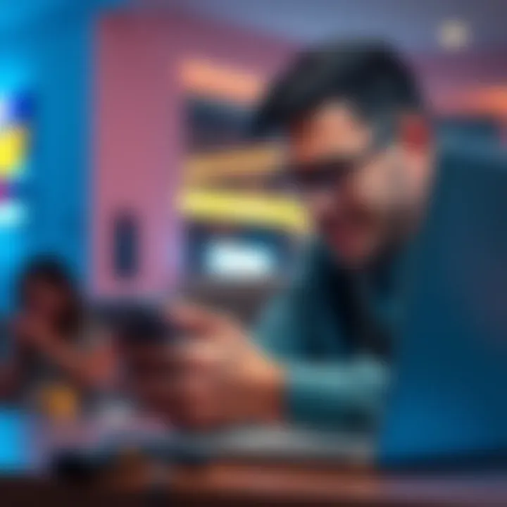 Person looking frustrated while trying to access FanDuel on a phone and laptop