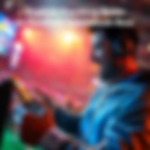 A person placing bets on the FanDuel Sportsbook app with excitement.