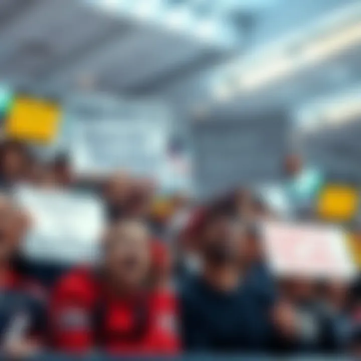 A group of passionate fans hold signs expressing their opinions on a player's spot on the team roster during a game.