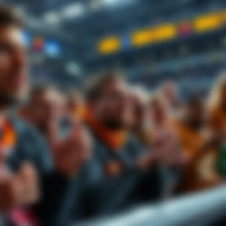 Fans reacting to stat correction in a game Group of sports fans expressing frustration over unexpected player stat changes during a game