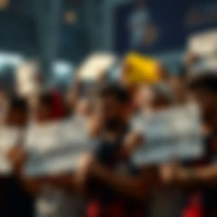 A group of frustrated fans holding signs expressing disappointment in the Sandro draft pick.