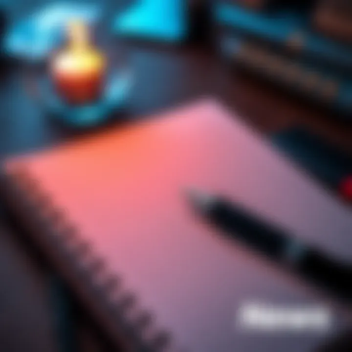 Final Updates Summary A notebook with notes and a pen, symbolizing important updates and final thoughts for the day.