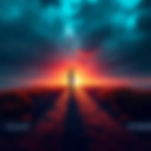 A person standing at a crossroads deciding between two paths marked Flex and Power, symbolizing different financial strategies.