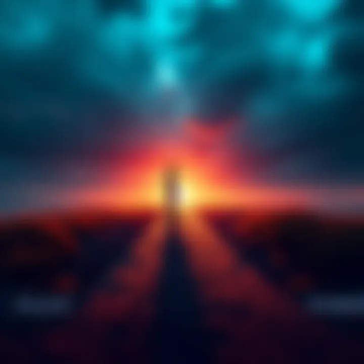 Financial Strategy Decision A person standing at a crossroads deciding between two paths marked Flex and Power, symbolizing different financial strategies.